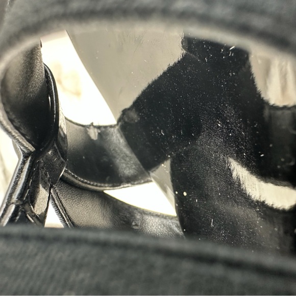 Charles by Charles David Farther Black Platform Wedge Sandals, Sz 6 - Picture 11 of 16